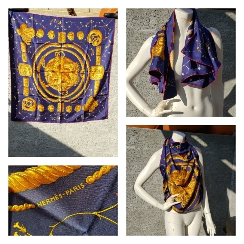 Hermes‎ Ors Nomades By Annie Faivre Scarf design - Picture 3 of 11